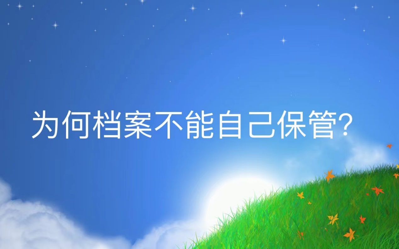 为何档案不能自己保管？