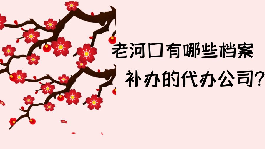 老河口有哪些档案补办的代办公司？