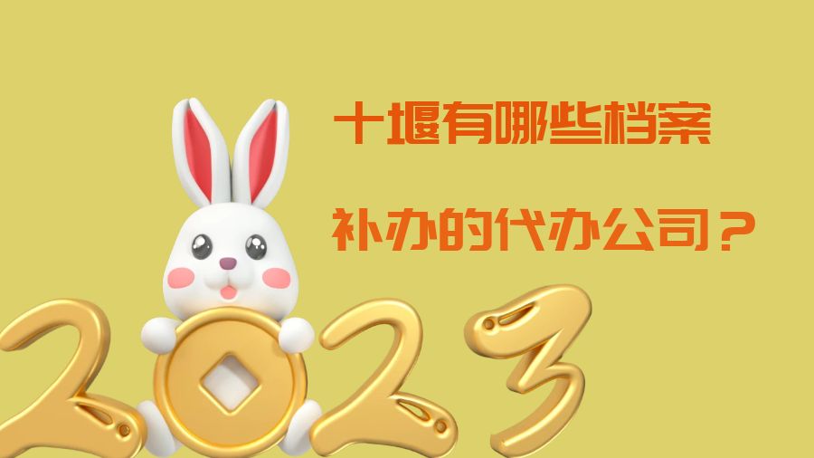 十堰有哪些档案补办的代办公司？
