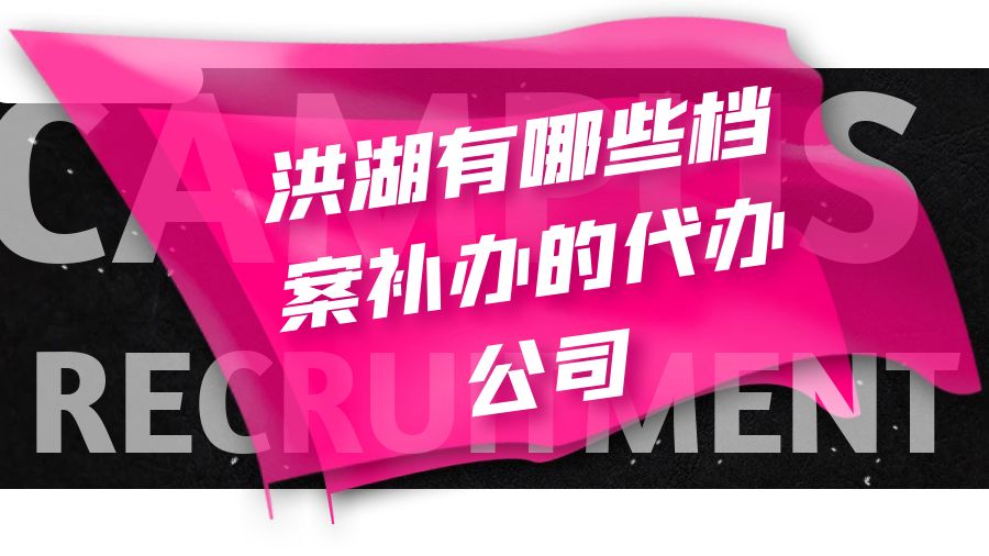 洪湖有哪些档案补办的代办公司？
