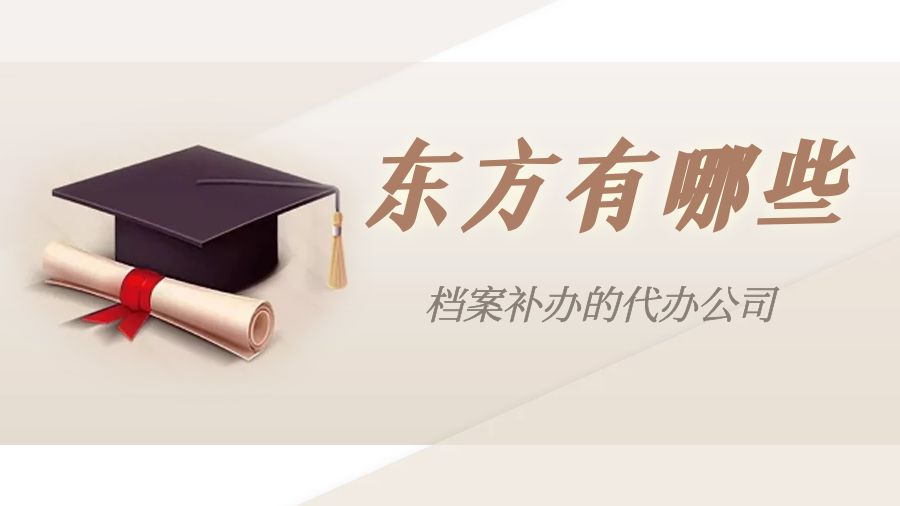东方有哪些档案补办的代办公司？