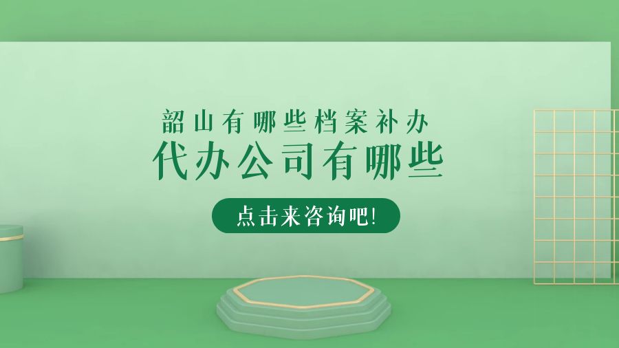 韶山有哪些档案补办的代办公司？