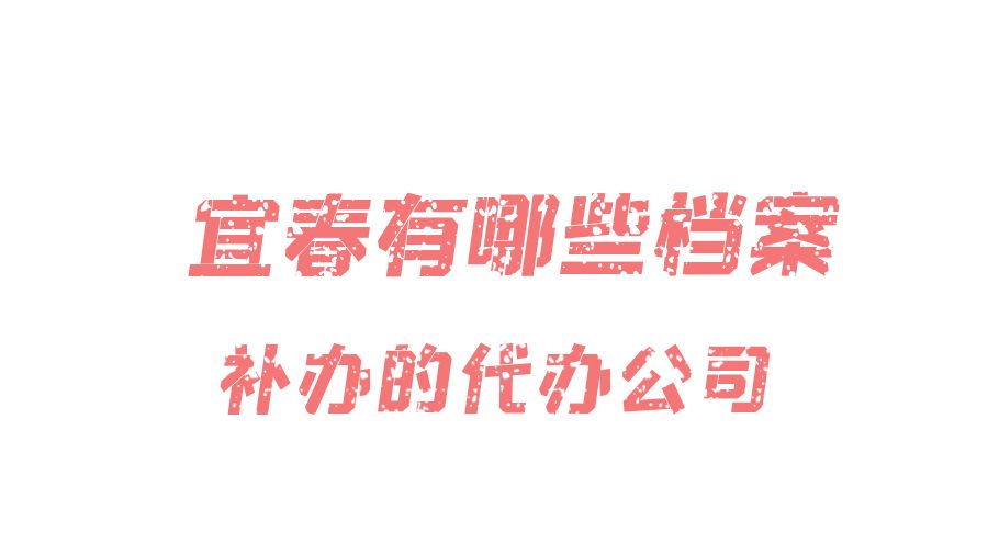 宜春有哪些档案补办的代办公司？