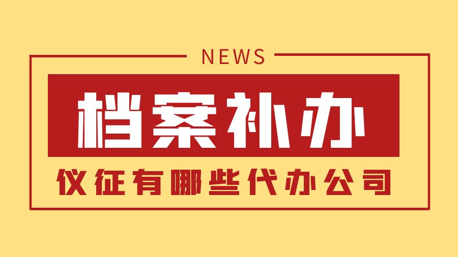 仪征有哪些档案补办的代办公司？