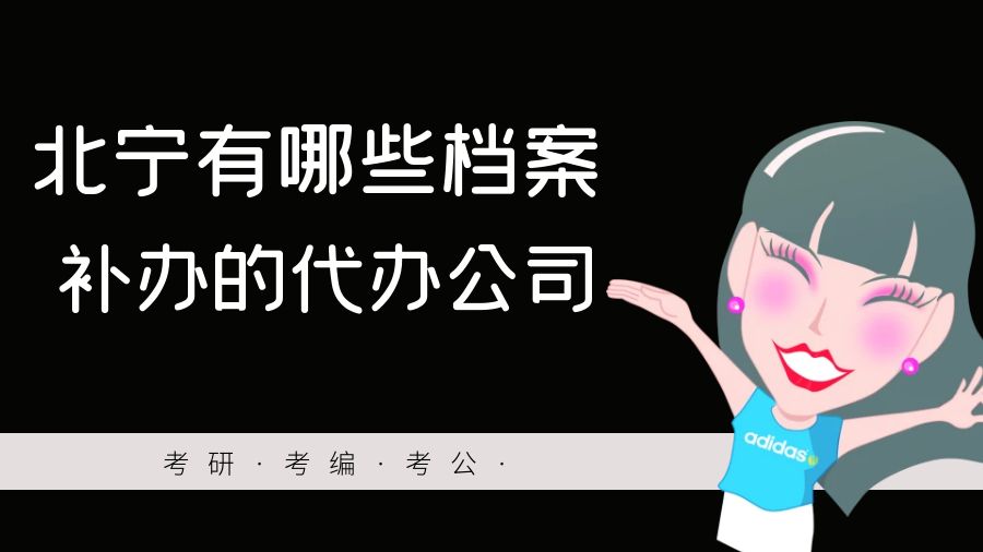 北宁有哪些档案补办的代办公司？