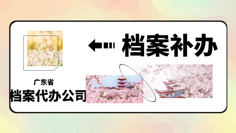 广东省有哪些档案补办的代办公司？